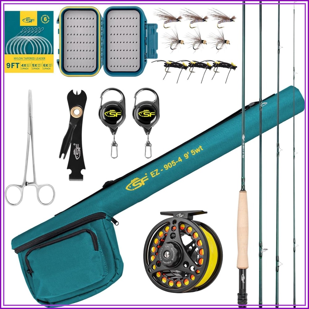 Fishing Rod Carbon Fiber - Fly Fishing Rod Combo Starter Kit