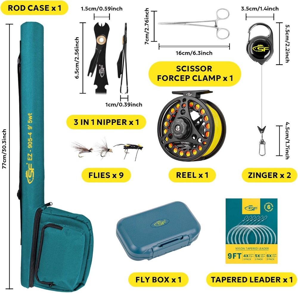 Fly Fishing Rod Combo Starter  - Fishing Rod Carbon Fiber 리뷰 및 가격