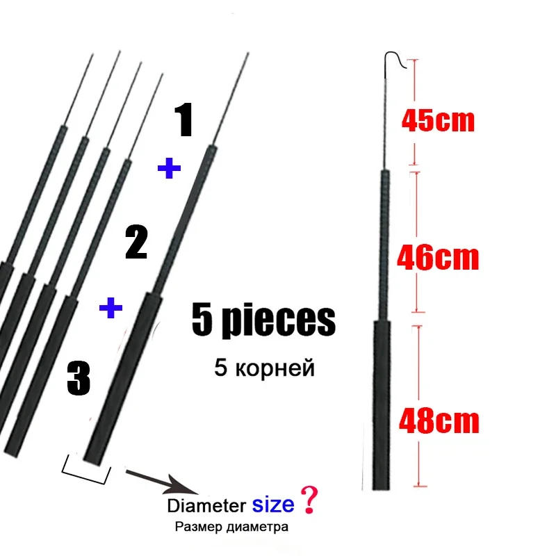 4.1mm-6.4mm 5 pieces Fishing r - Fishing Rod Tip Replacement 리뷰 및 가격