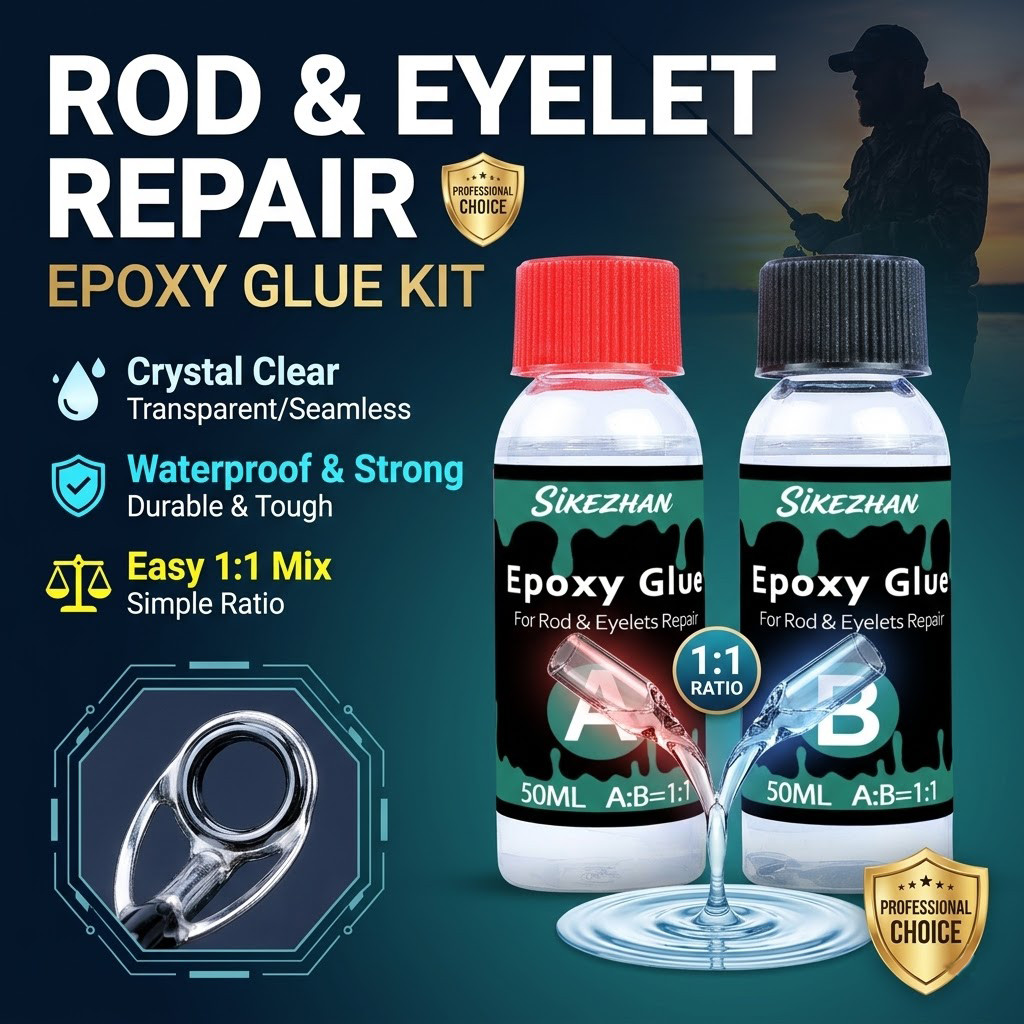 Clear 2-Part Fishing Rod Epoxy - Fishing Rod Repair Kit 리뷰 및 가격