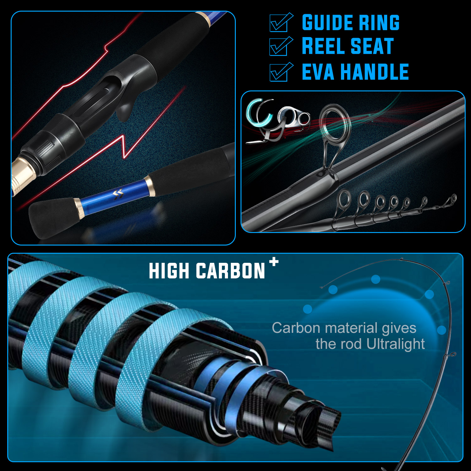 Sougayilang Fishing Set with C - Fishing Rod Carbon Fiber 리뷰 및 가격