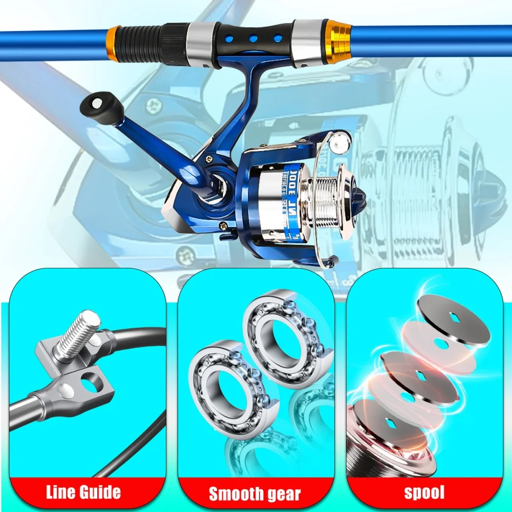 2.1-3.6M Telescopic Glass Fibe - Fishing Rod Spinning 리뷰 및 가격