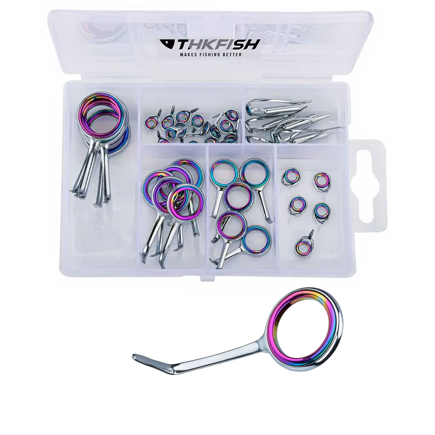 40pcs Colorful Fishing Rod Gui - Fishing Rod Repair Kit 리뷰 및 가격