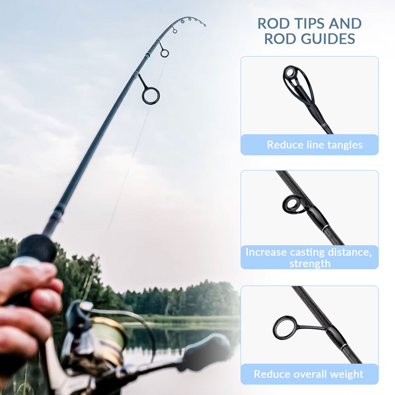 40pcs Colorful Fishing Rod Gui - Fishing Rod Repair Kit 리뷰 및 가격