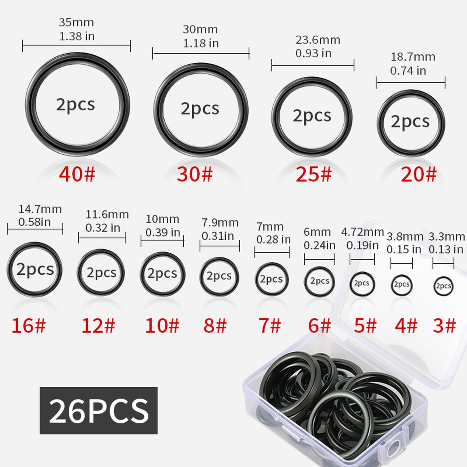 26PCS Fishing Rod Guide Ring K - Fishing Rod Guide Replacement 리뷰 및 가격