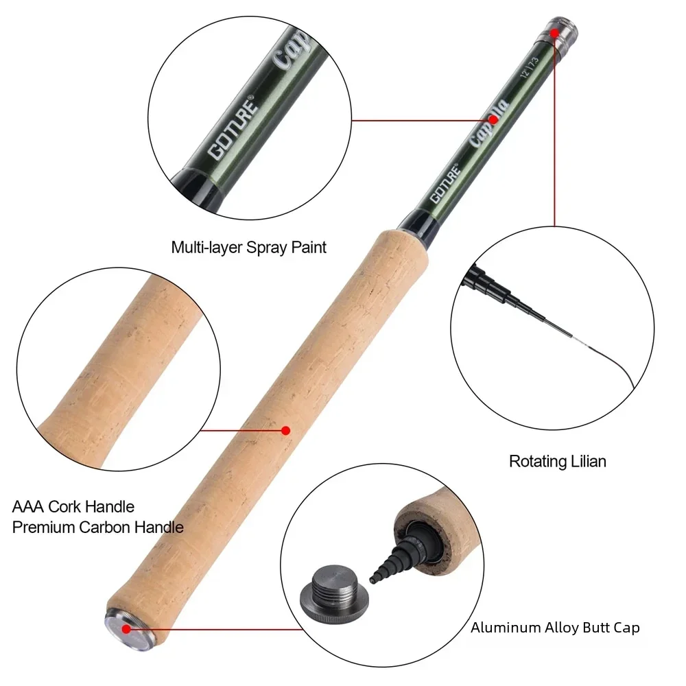 Goture 12FT Classical Tenkara  - Fishing Rod Carbon Fiber 리뷰 및 가격
